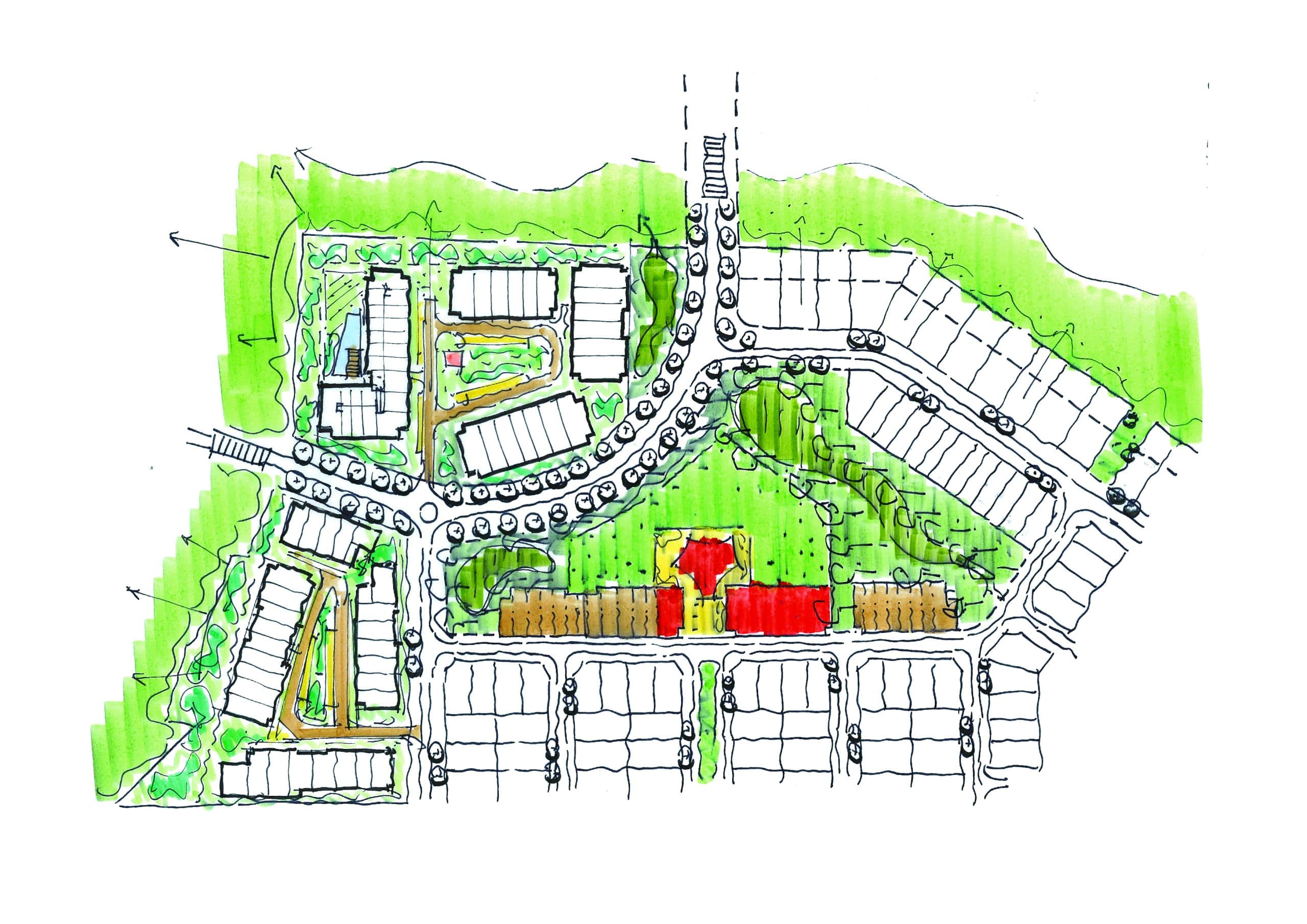 Sketch 12 Village Hub Option A 03 Scaled