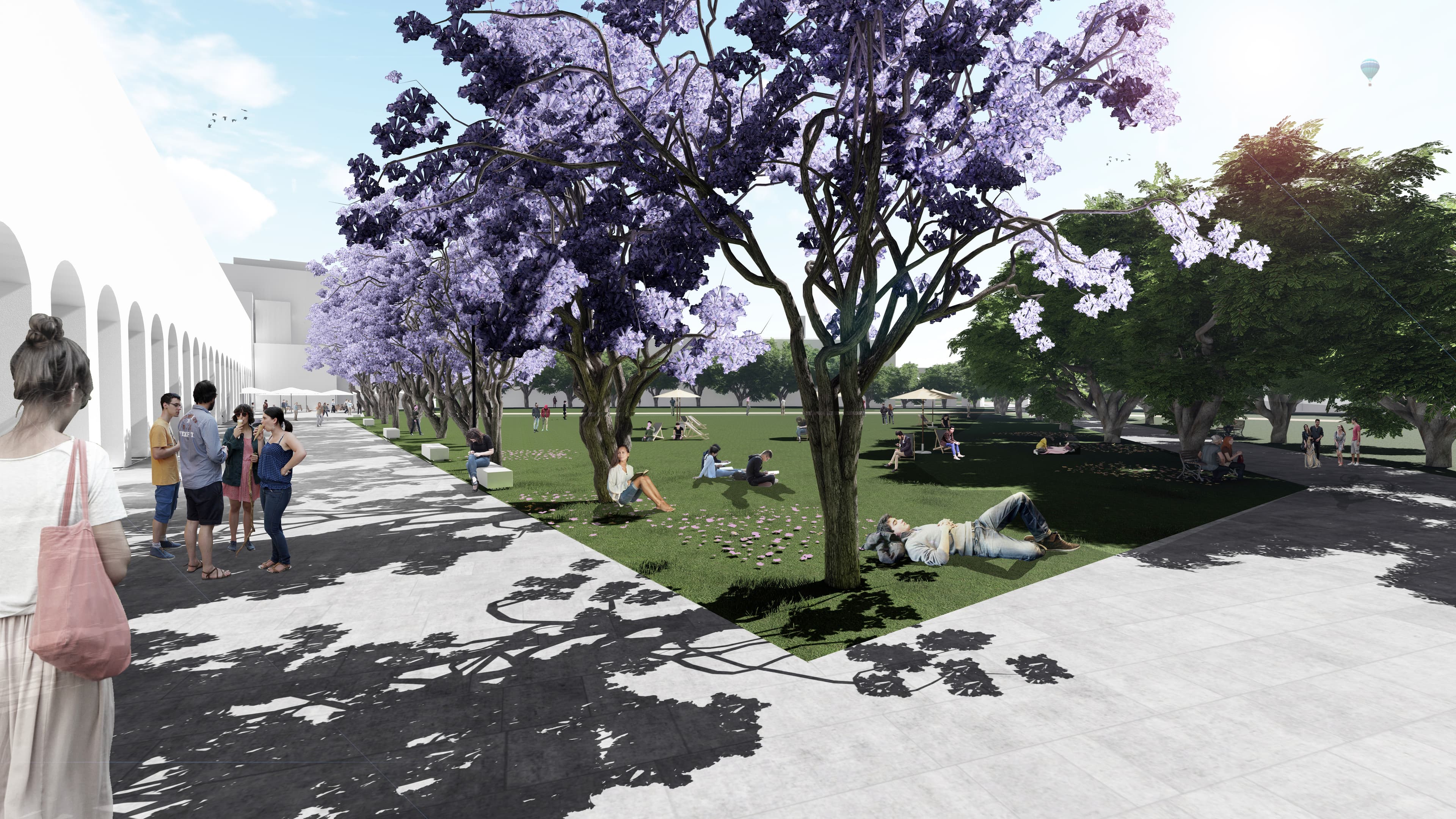 QLD UQ St Lucia Campus Master Plan Great Court