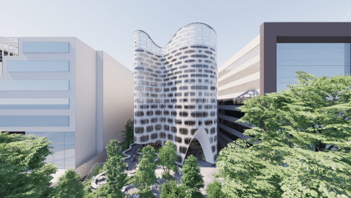 545 Concept Western Elevation And Arrival Landscape Web 500 282