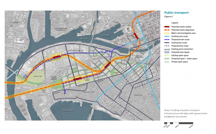 Urbis The Latest For Fishermans Bend Draft Framework Plan   Fishermans Bend Public Transport 700x436 