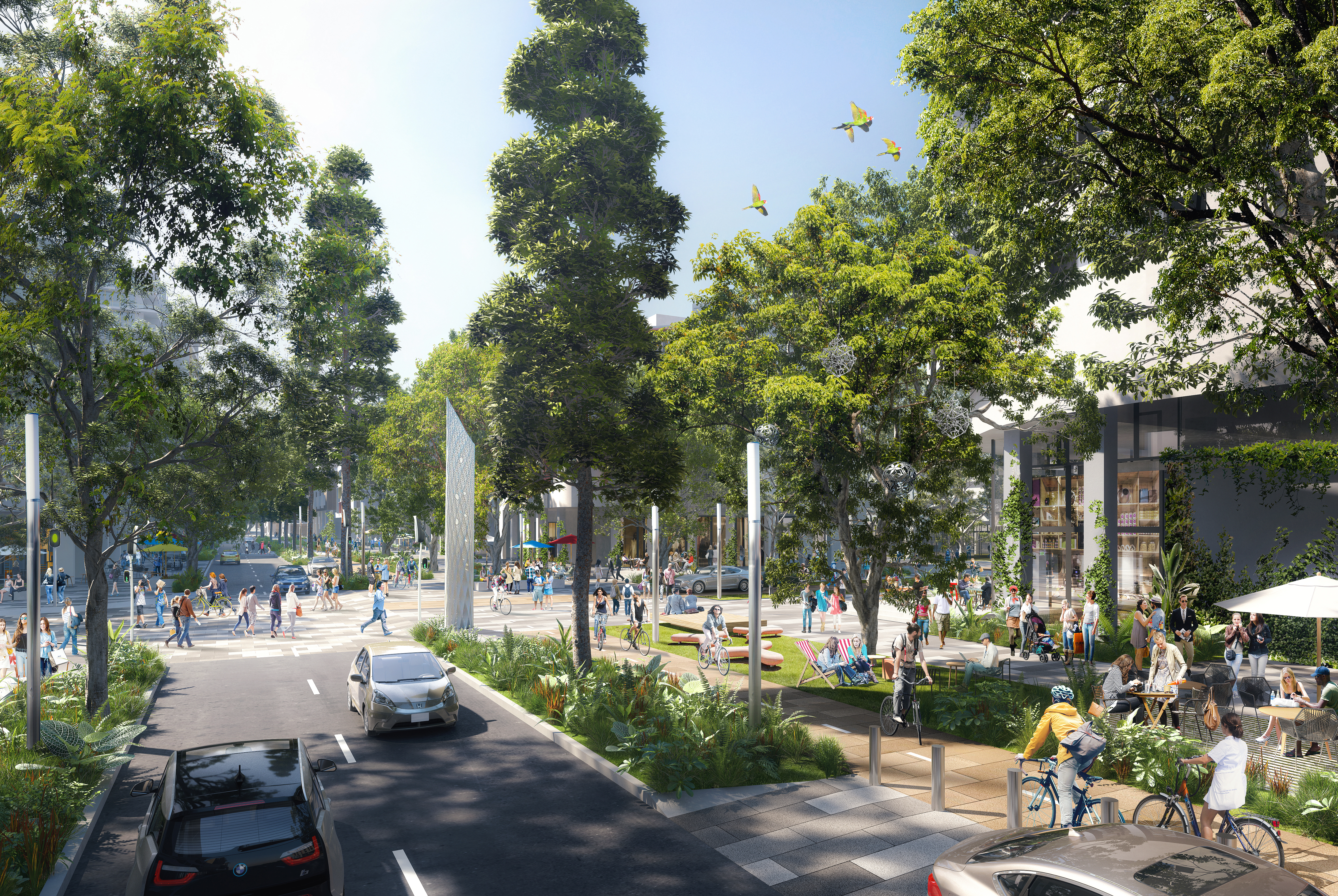 QLD Future South Bank Grey Street Render