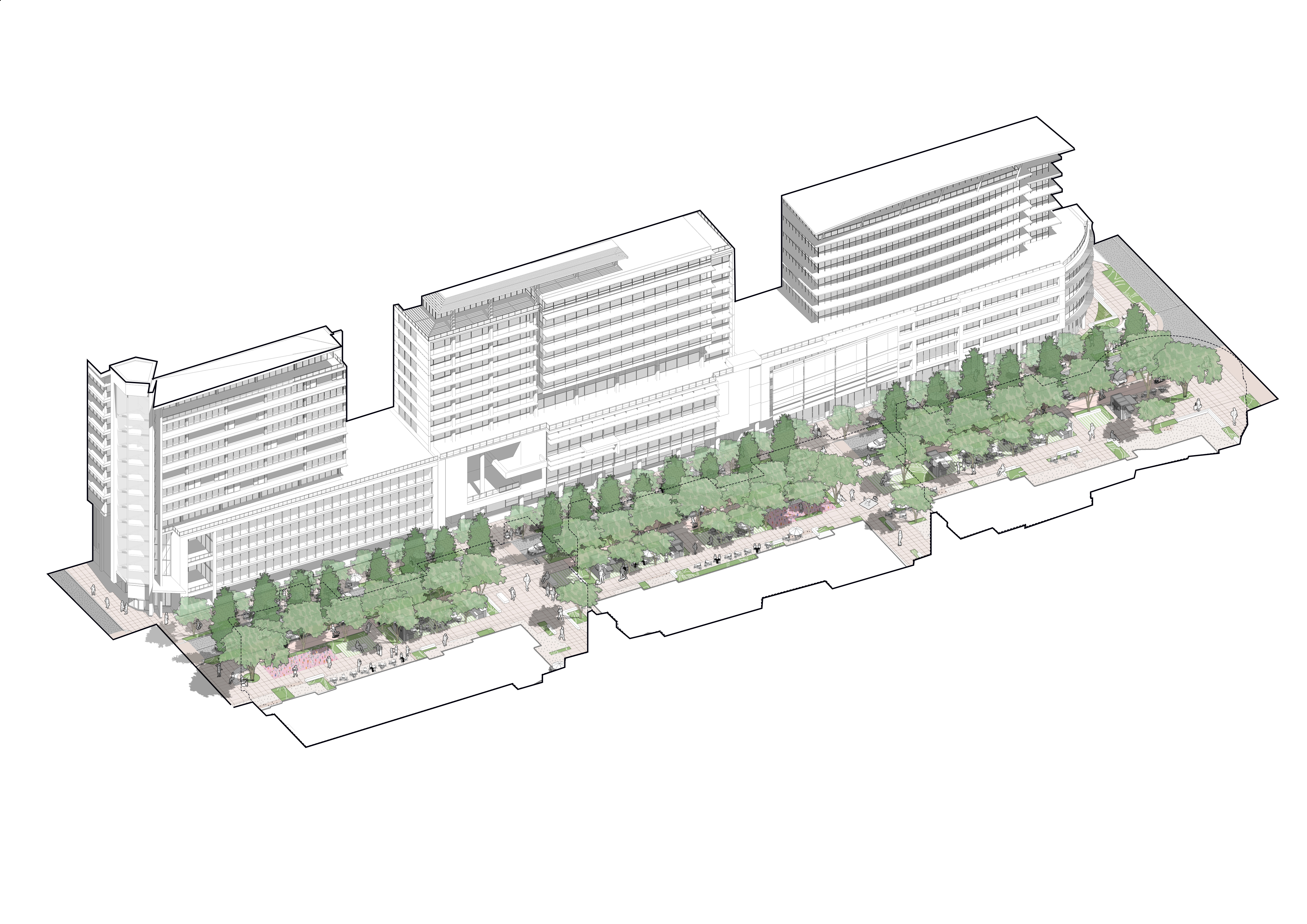 QLD Future South Bank Grey St Axo