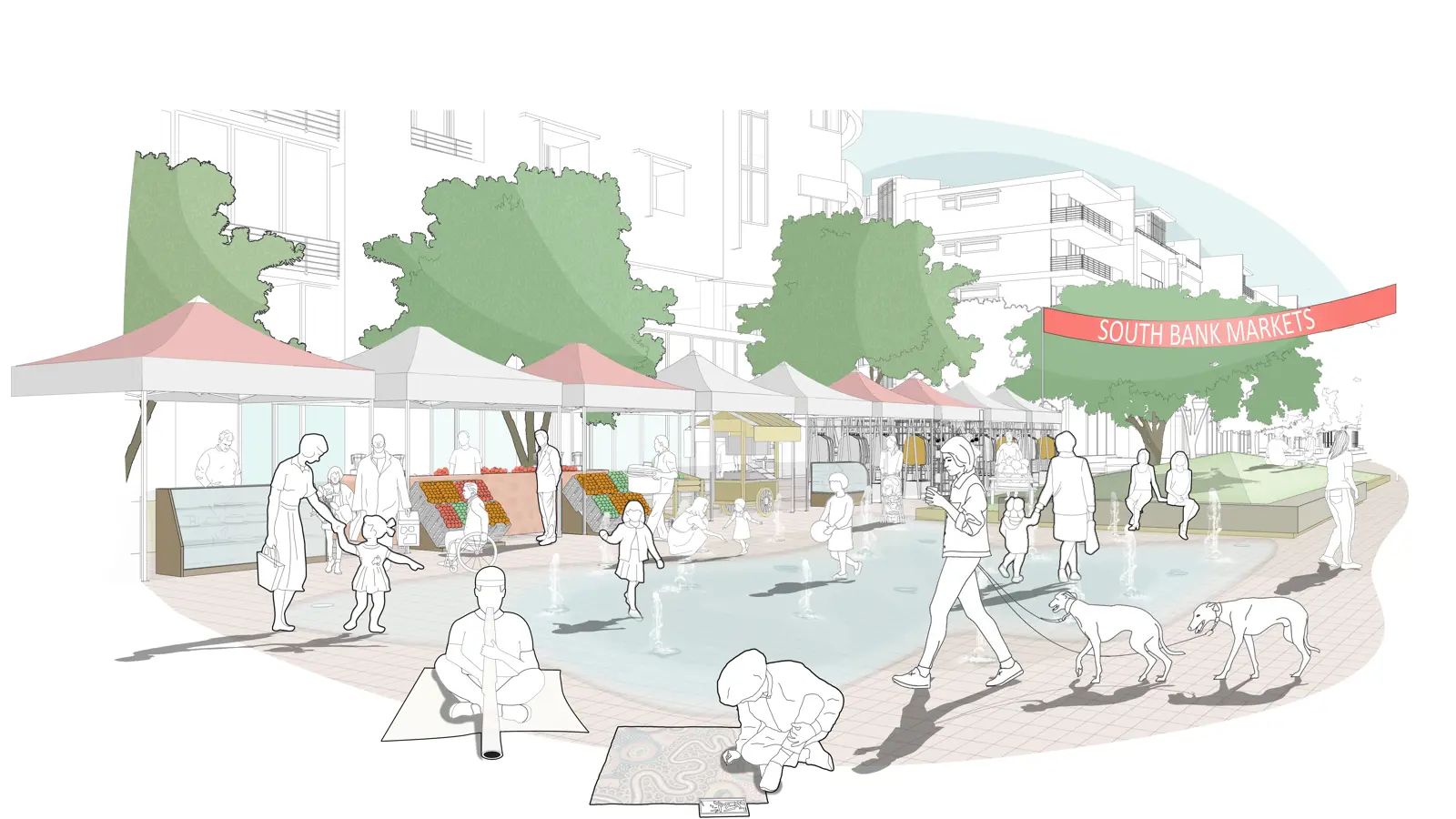 QLD Future South Bank Market Street