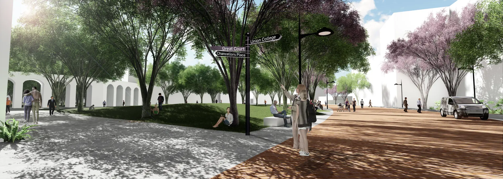 QLD UQ St Lucia Campus Master Plan View
