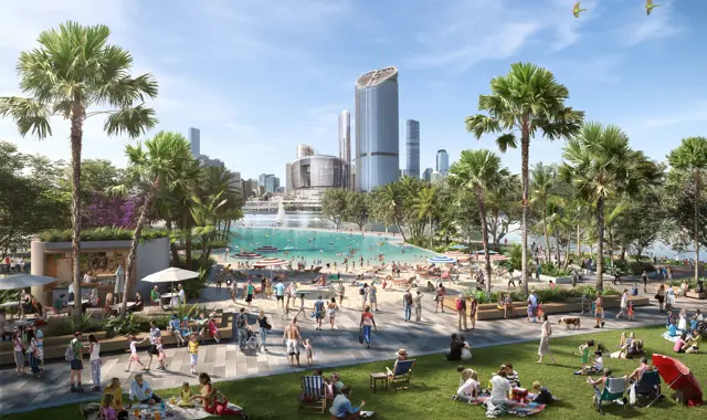 QLD Future South Bank Lagoon Render