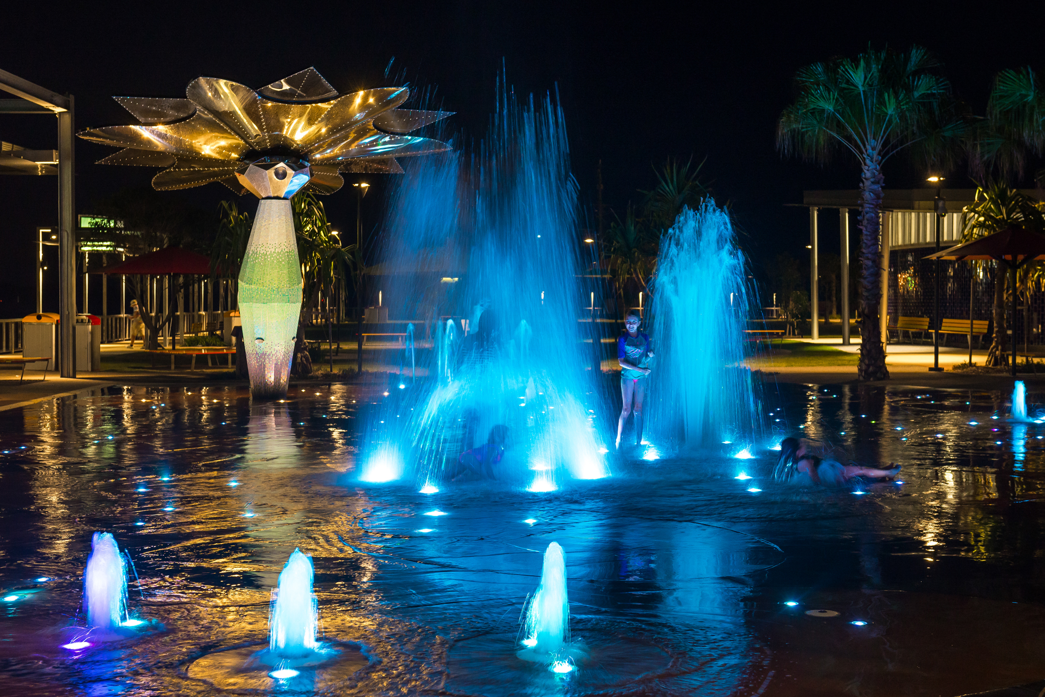 7. Water Play At Night William Debois
