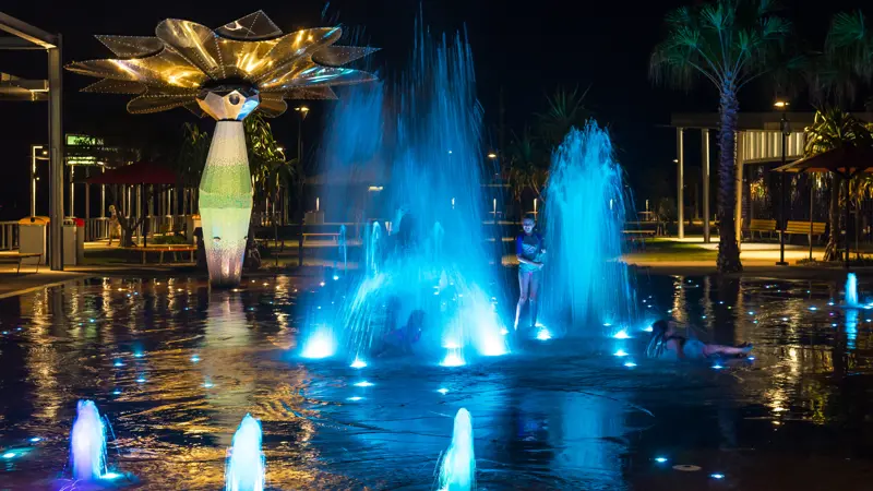 7. Water Play At Night William Debois
